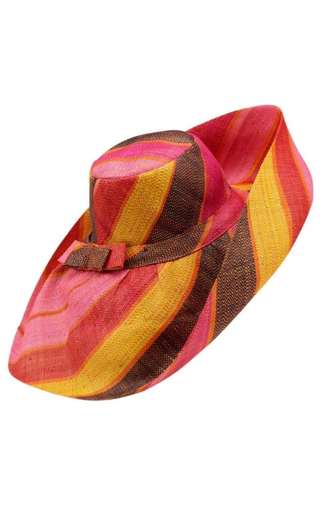 Seven Inch Brim Raffia Hat
