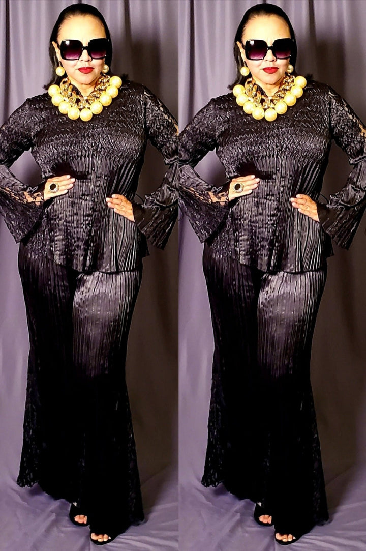 Black Chic &amp; Comfy Two Piece Pant Set