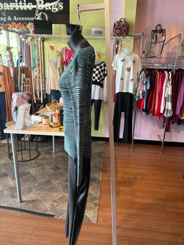 Green Sweater With Front Design