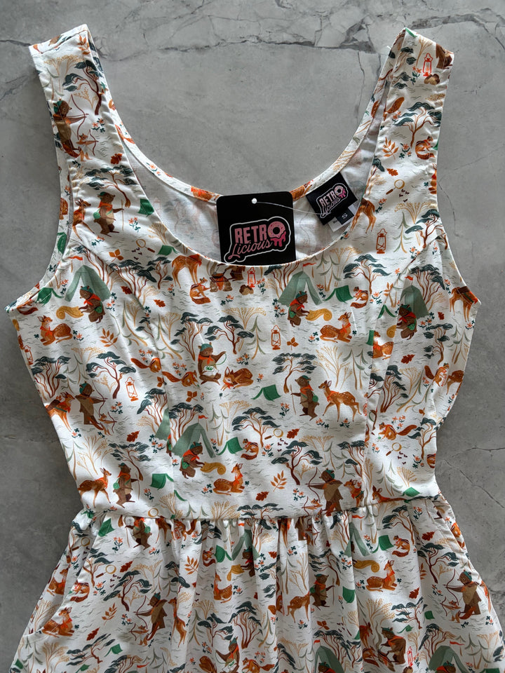 Campsite Fit &amp; Flare Dress