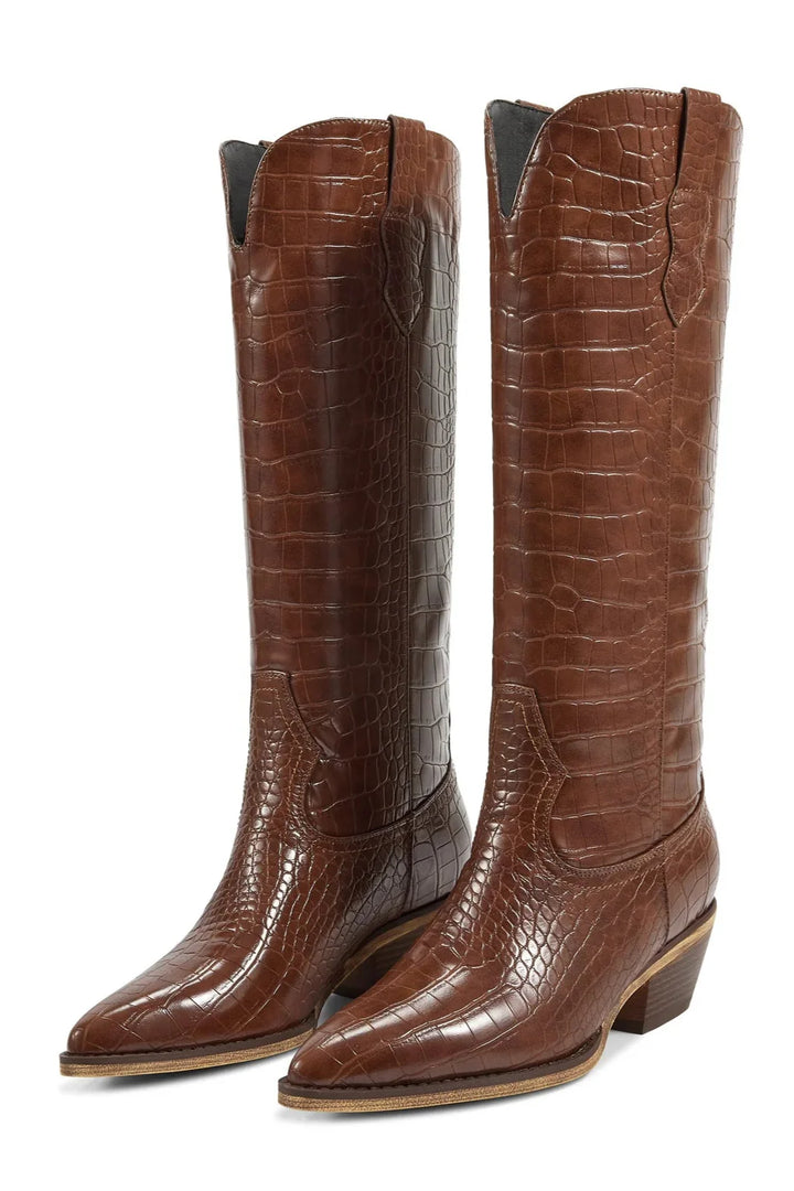 MARFA BOOTS | The LeAnn - Chocolate Brown