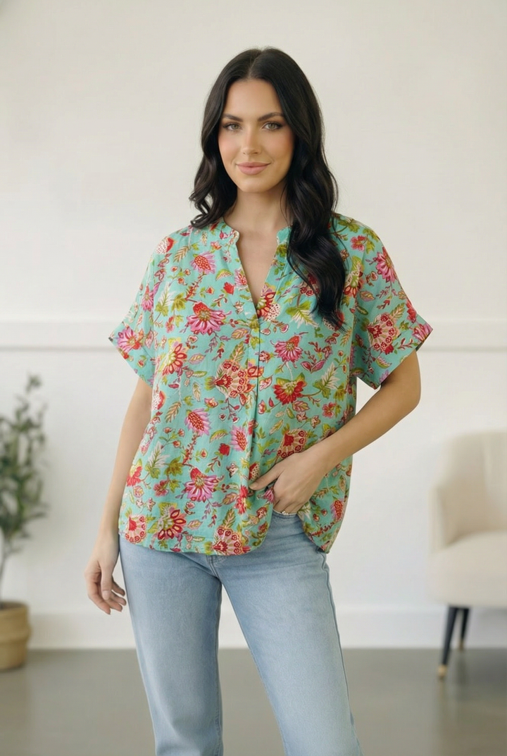 Jade Garden Easy Does it Blouse