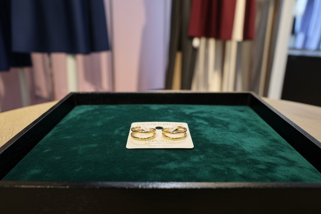 Precious Gold Hoop Earrings
