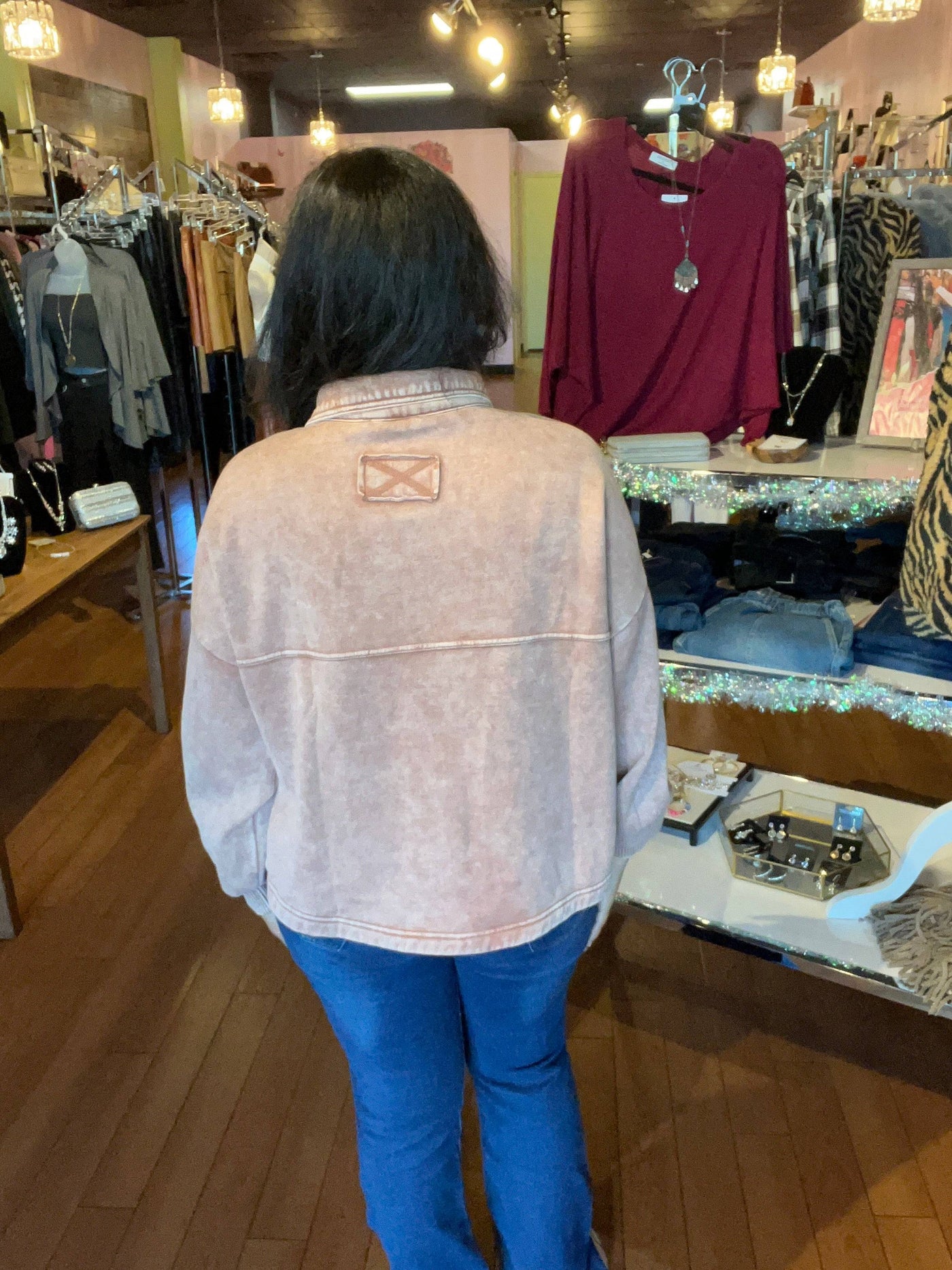 Mauve Long Sleeve Shacket