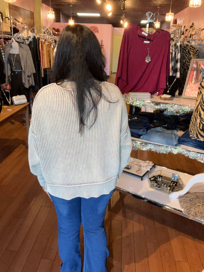 Beige Long Sleeve Sweater