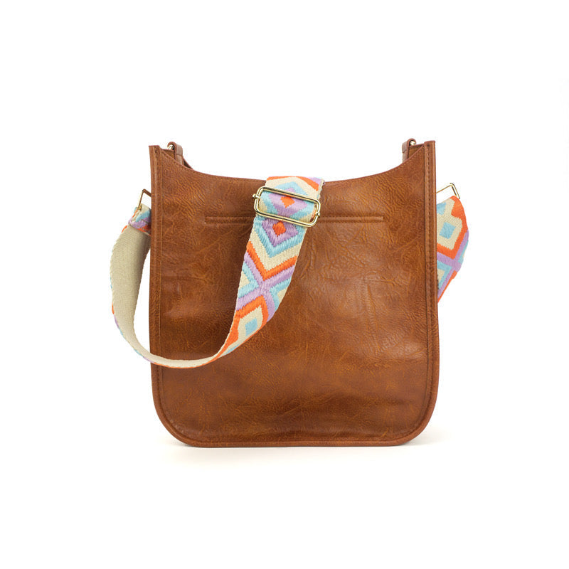 The Sailor | Zippered Crossbody Bag (Brown) - Pick Your Strap