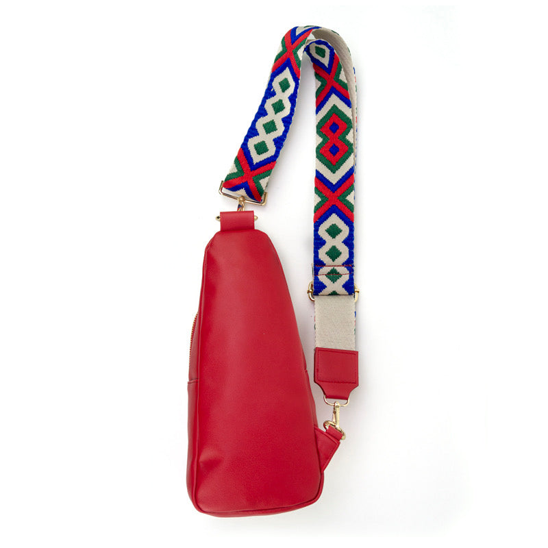 The Arden Sling Bag with Guitar Strap | Red