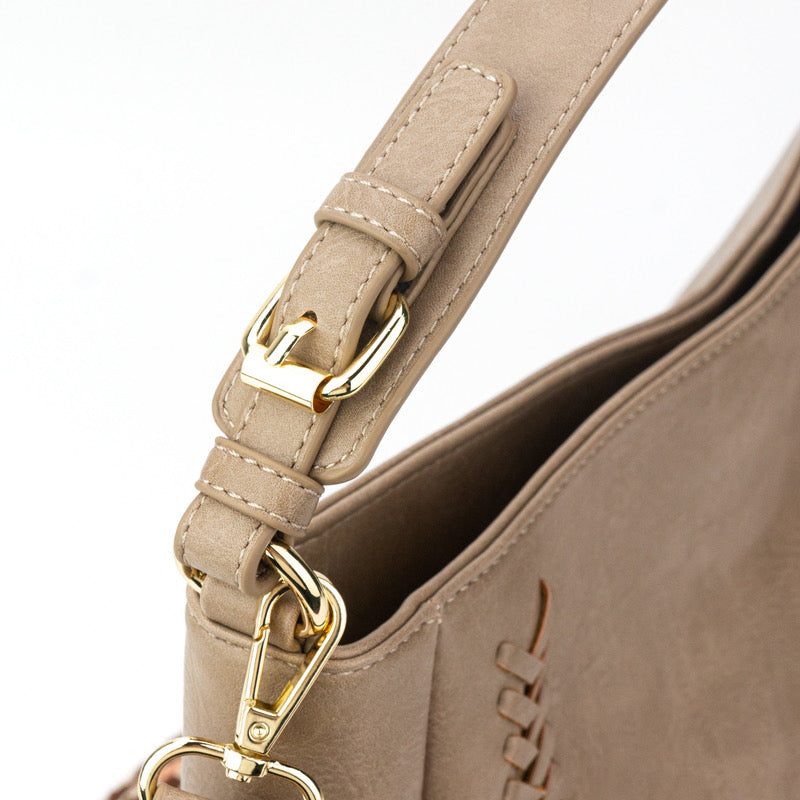 The Harper | Cross Stitch Messenger Bag