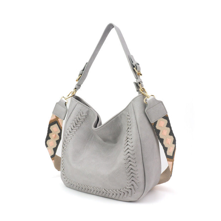 The Harper | Cross Stitch Messenger Bag