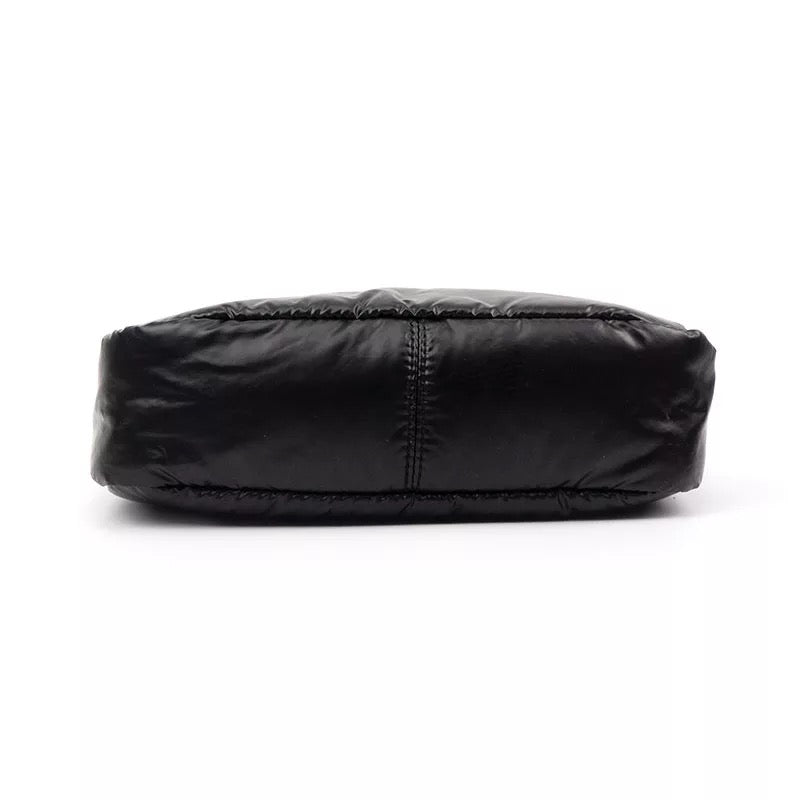 The Carina Puffer Crossbody - Black