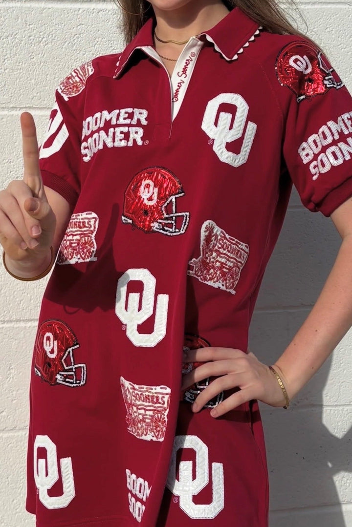 BRIANNA CANNON | Oklahoma Logo Patch Dress