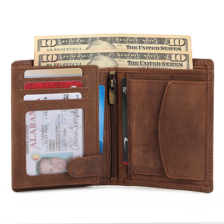 Buffalo Leather Men's Wallet - Vertical