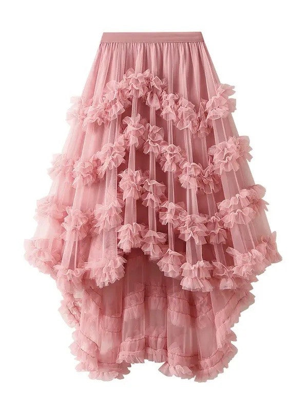 Ruffle tiered skirt