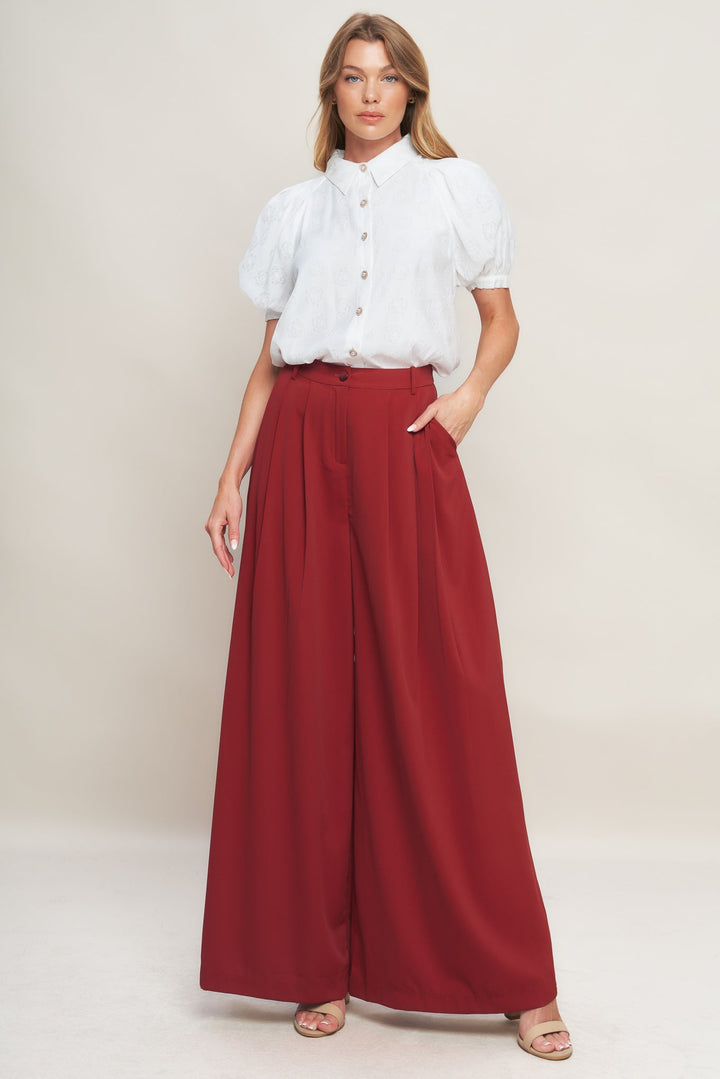 THROW IT BACK WOVEN PANTS