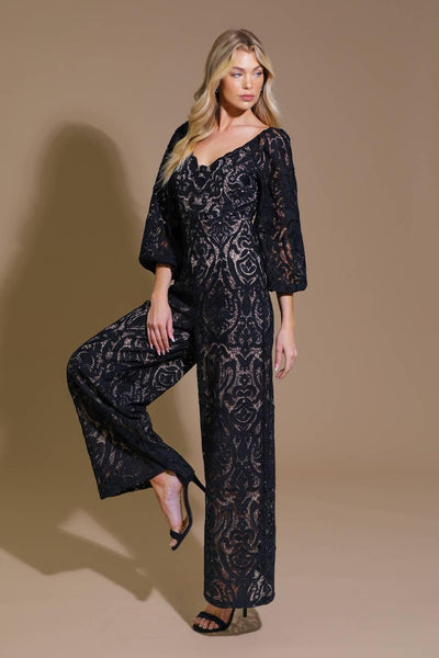 TREASURE TROVE WOVEN LACE JUMPSUIT