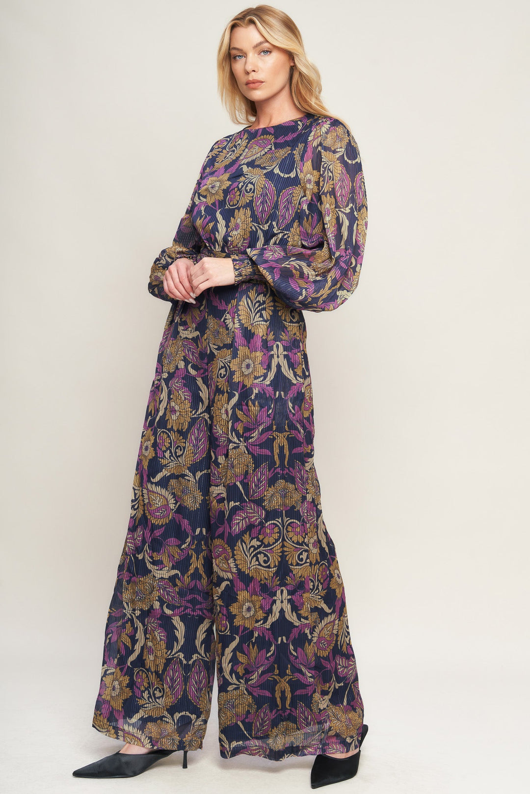 WHISPERING PINES WOVEN JUMPSUIT