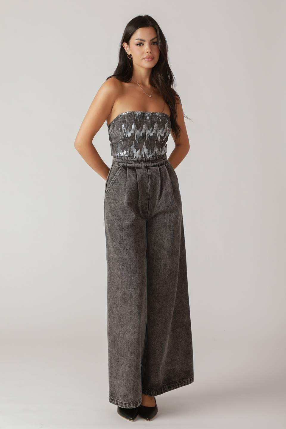 DELICATE TOUCH DENIM JUMPSUIT