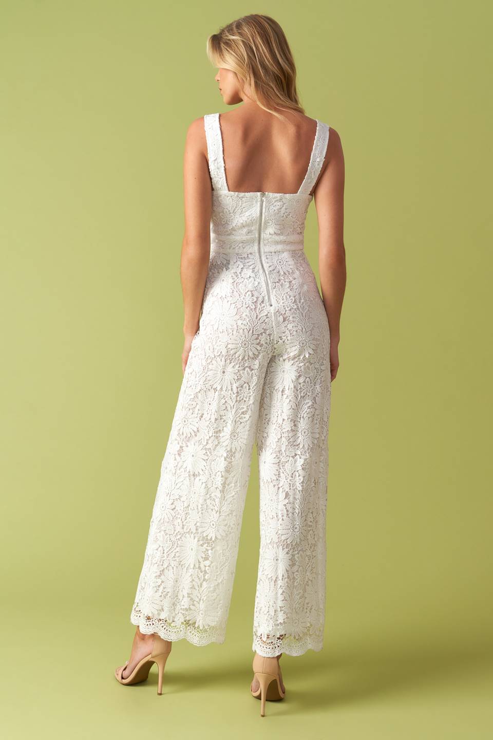 IT'S ALL BEEN DONE WOVEN LACE JUMPSUIT