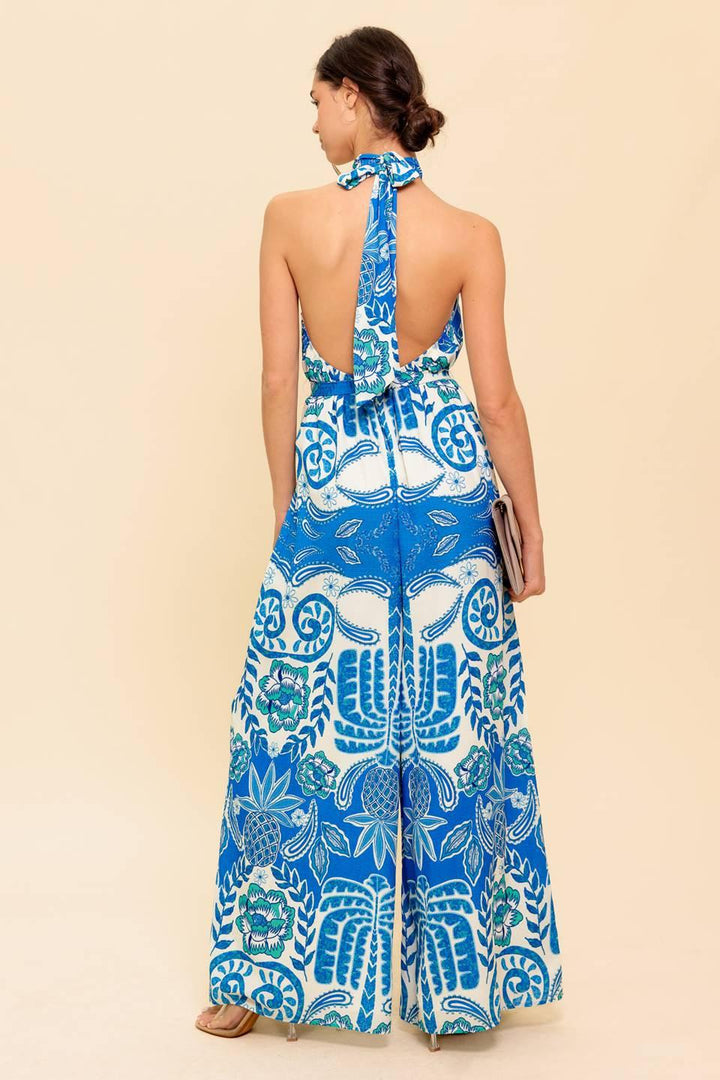 CROSS YOUR MIND WOVEN JUMPSUIT