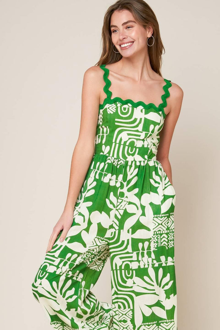 SIMPLY THE VIBE WOVEN JUMPSUIT