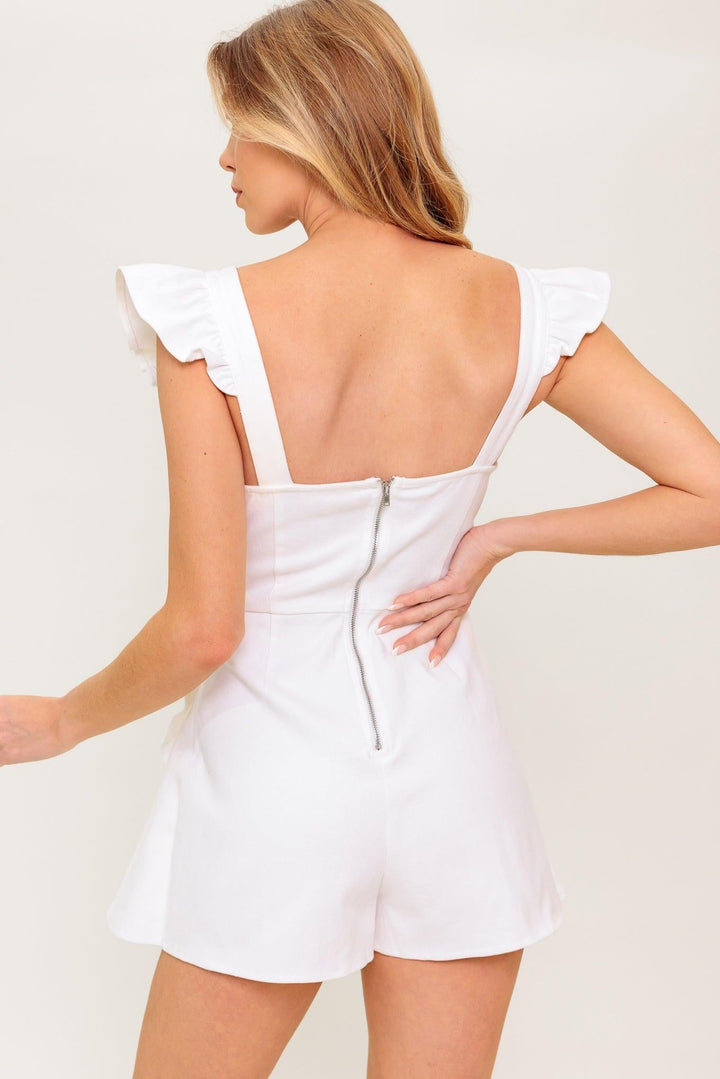 EXPLORING NEW CITIES WOVEN SKORT ROMPER