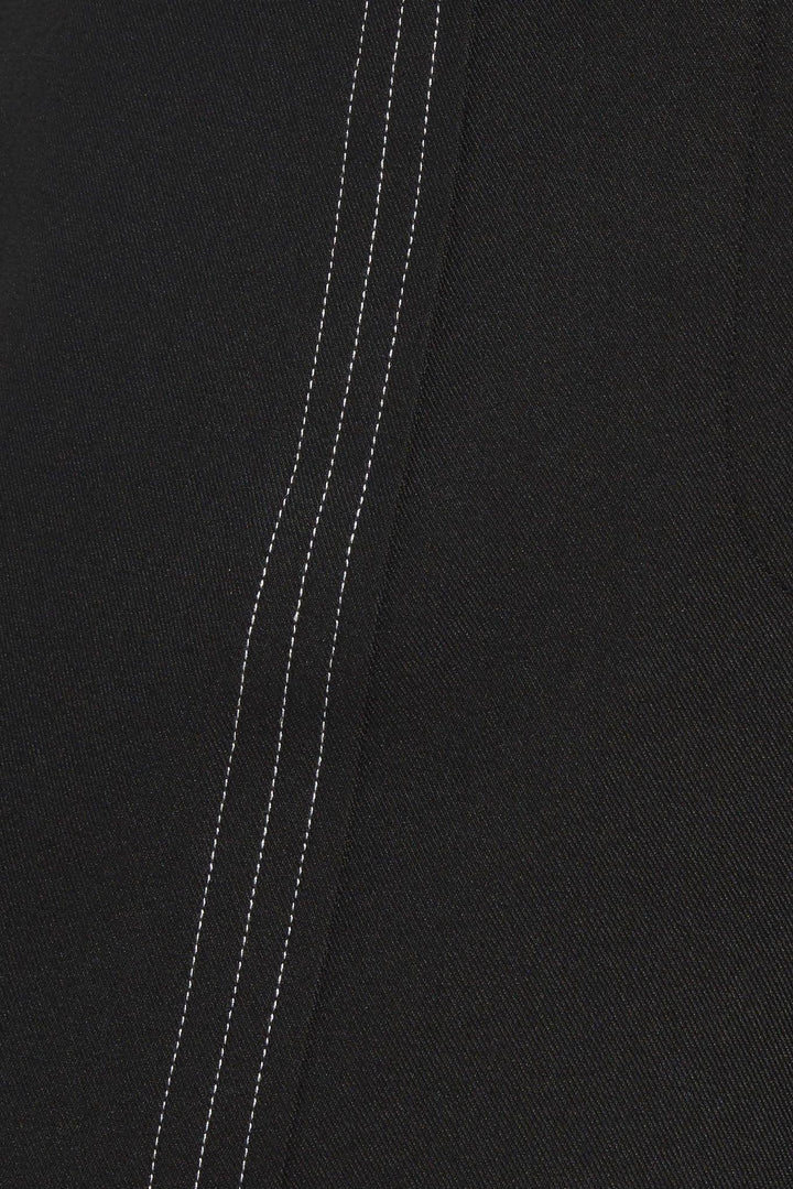 RUNWAY READY BLACK WOVEN WIDE LEG PANTS