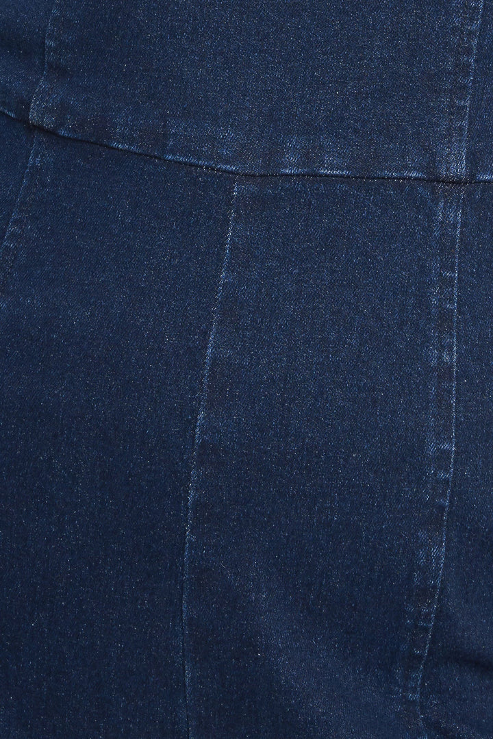TRENDSETTING MEDIUM INDIGO DENIM JUMPSUIT