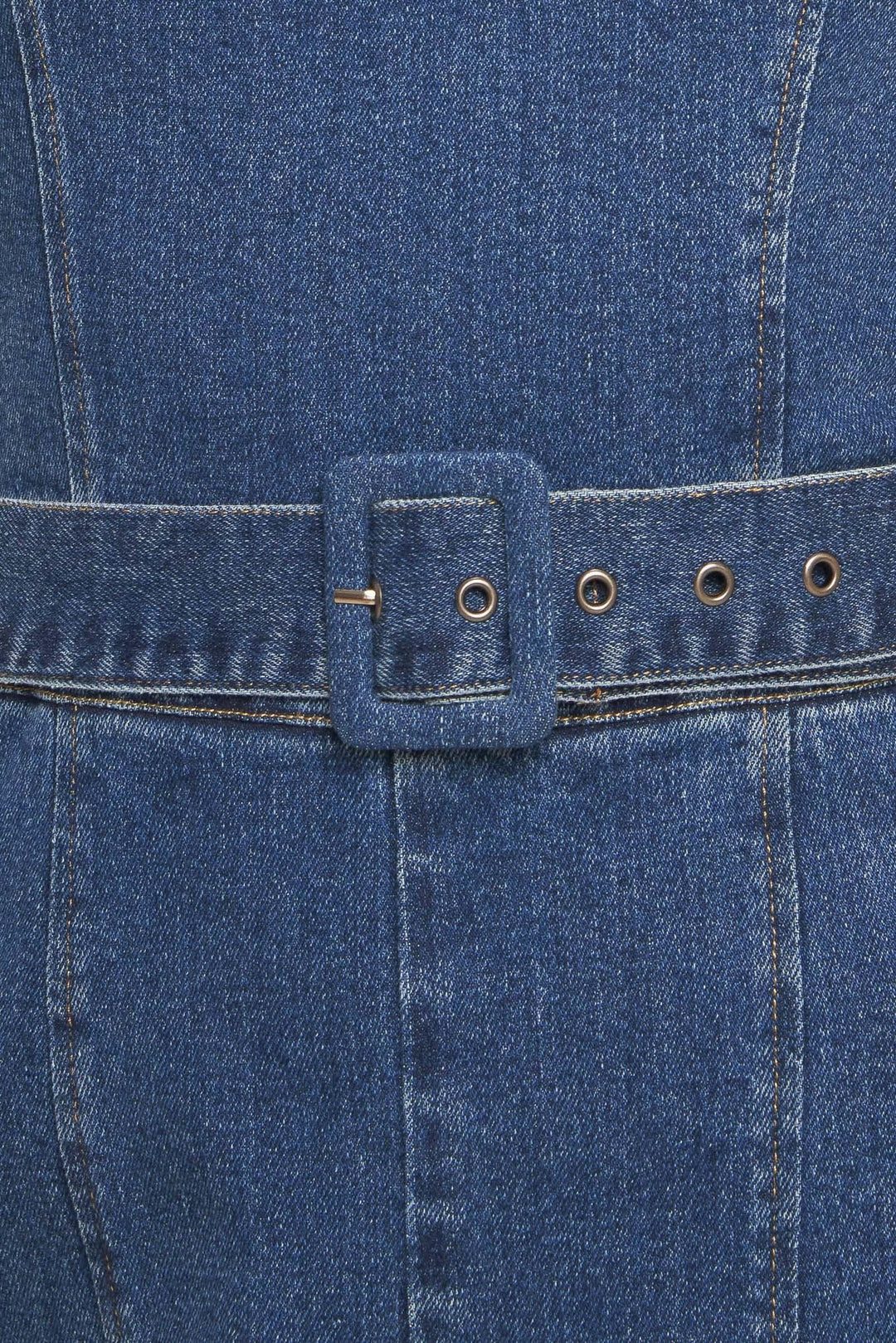 EXPERT SWEETNESS MEDIUM INDIGO DENIM JUMPSUIT