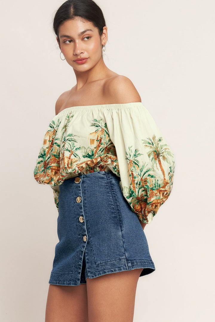 NO SECOND THOUGHT DENIM SKIRT