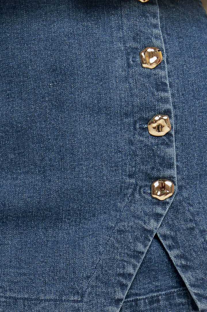 NO SECOND THOUGHT DENIM SKIRT