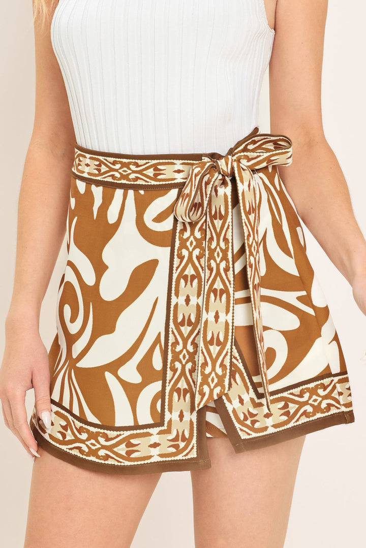 AMALFI COAST WOVEN SKORT