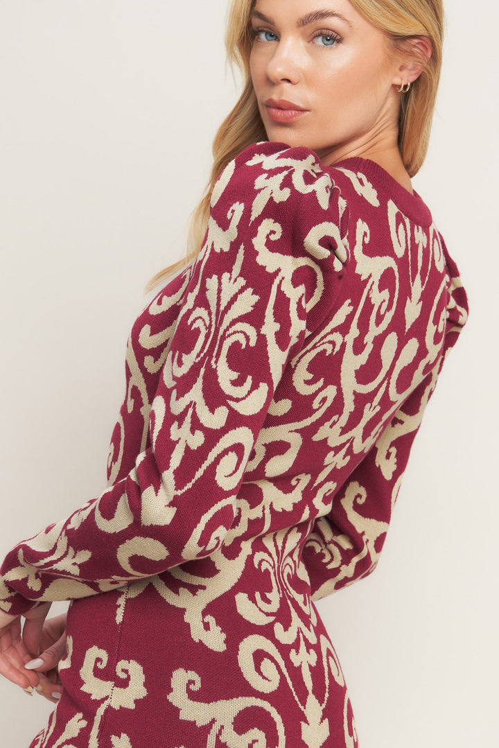 BASK IN LOVE SWEATER MINI DRESS