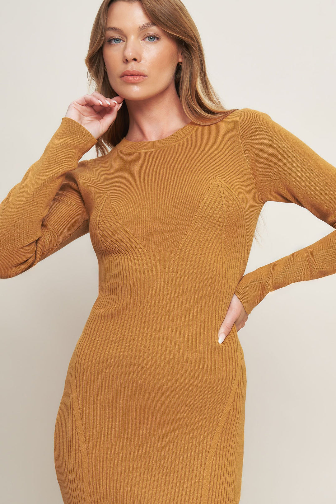BE WITH YOU SWEATER MIDI DRESS