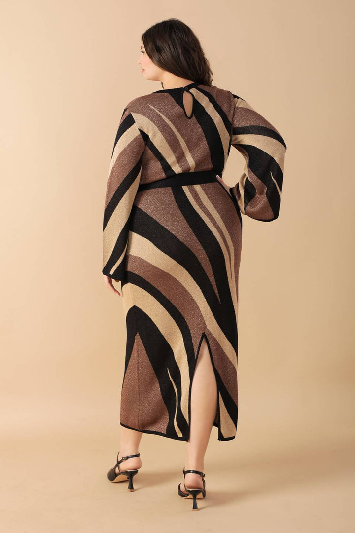 PUT ON A SMILE MIDI SWEATER DRESS