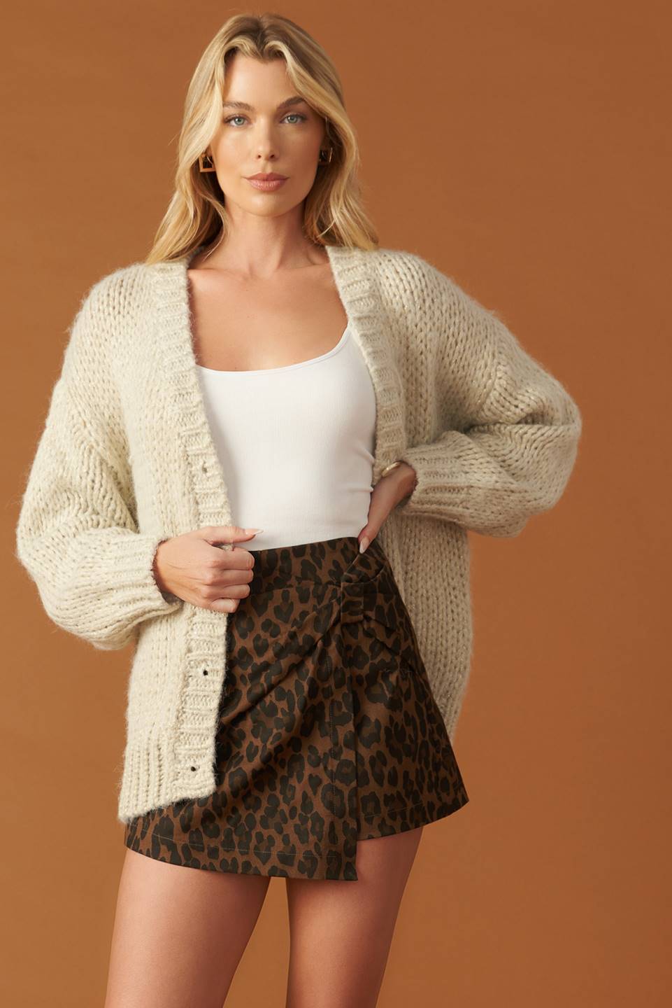 WOVEN WHISPERS SWEATER CARDIGAN