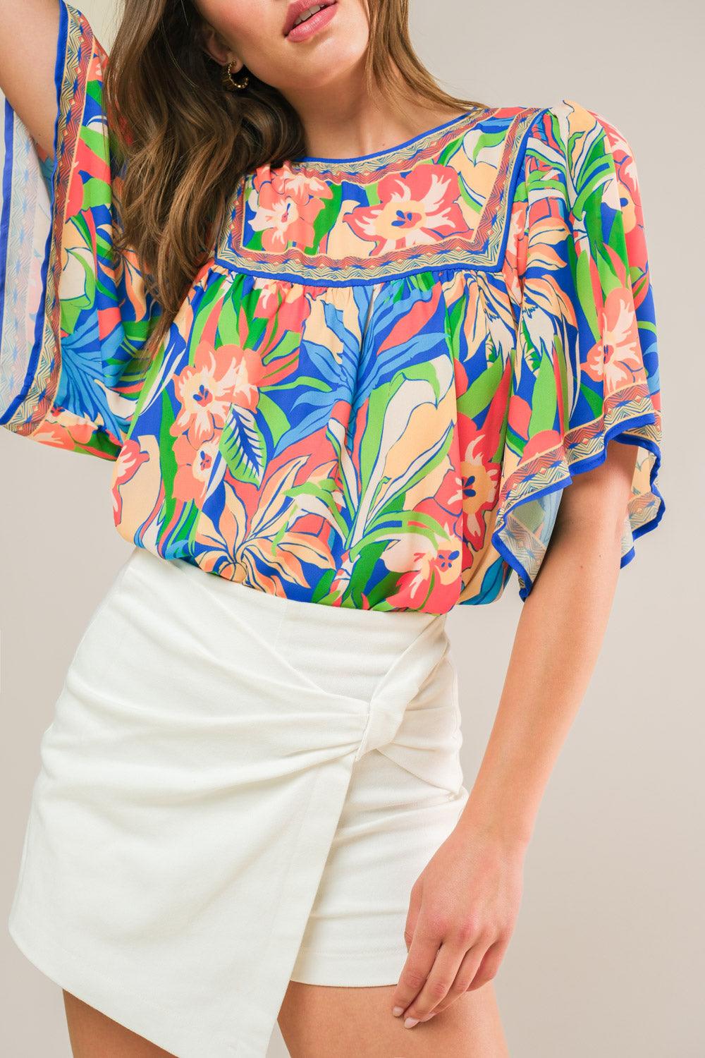 PRETTY ON POINT WOVEN TOP