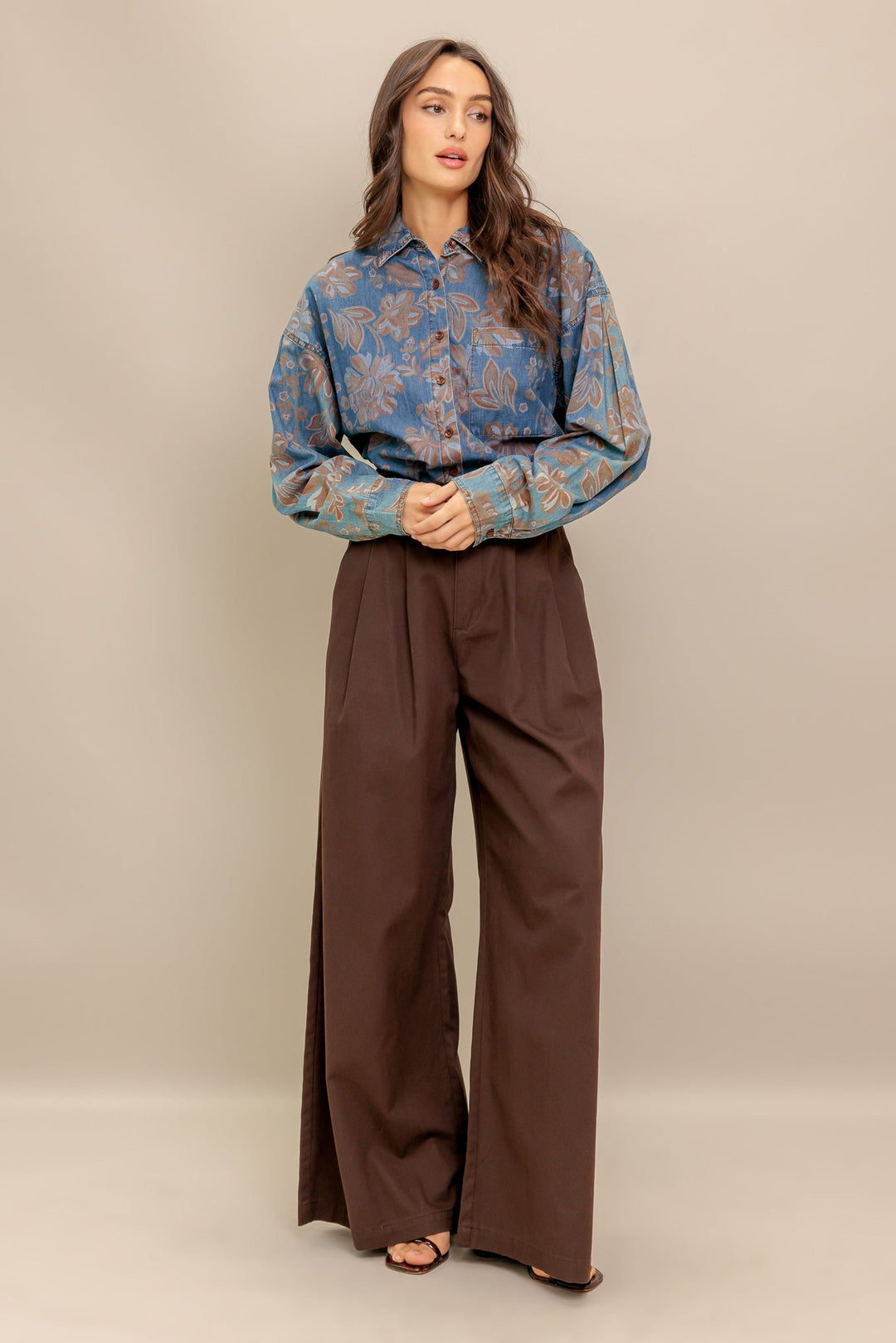 STICK TO THE PLAN DENIM TOP