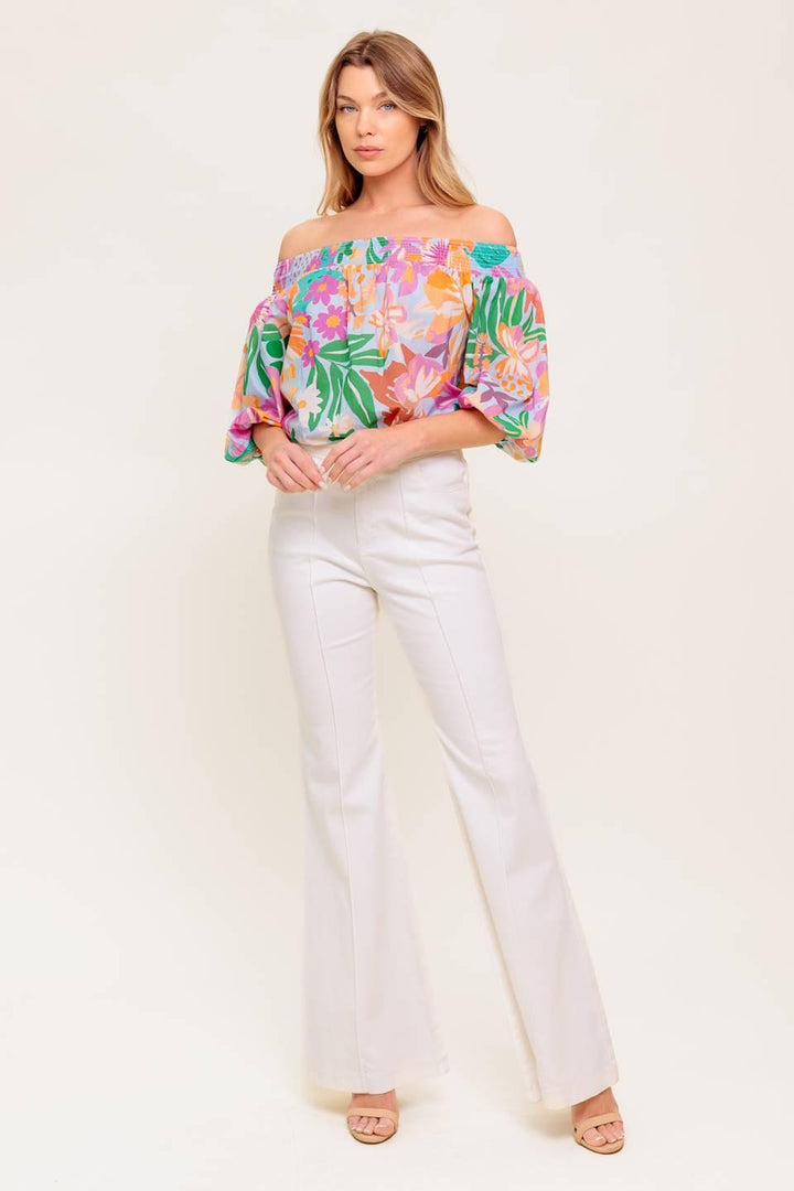 PRECIOUS MOMENT WOVEN TOP