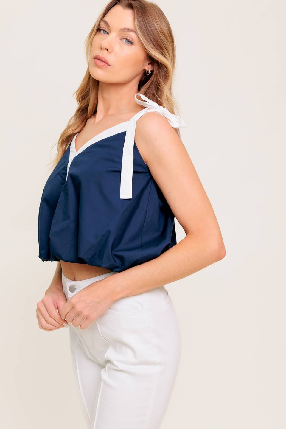 SCENT OF SPRING WOVEN TOP