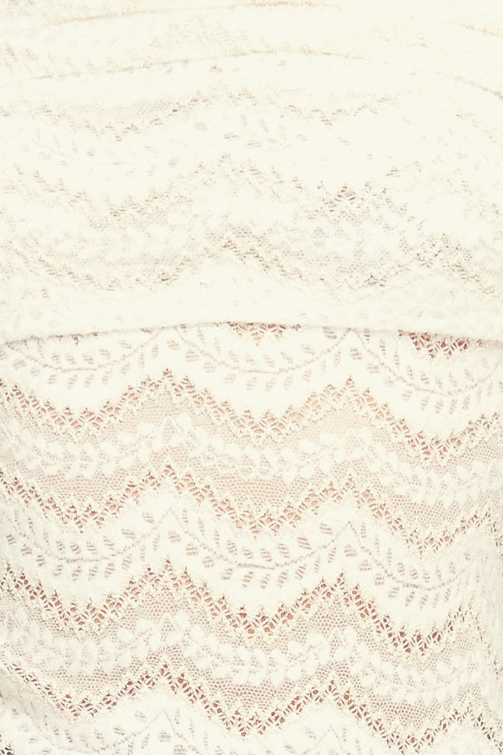 ANGELIC SWEETIE CREAM WOVEN TOP