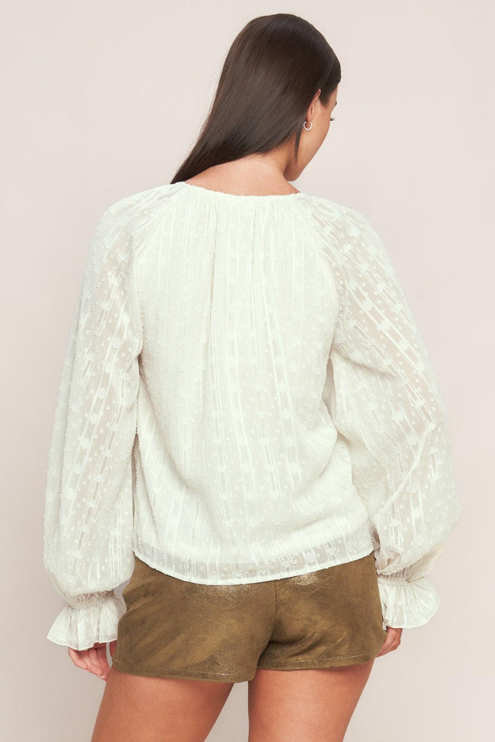 MILK &amp; MOONLIGHT WOVEN TOP