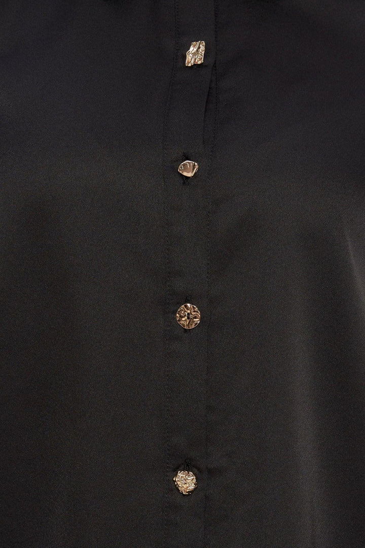 BLACK ORBIT WOVEN TOP