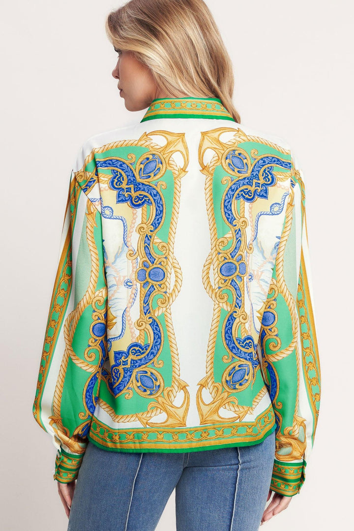 VINTAGE HEIRESS WOVEN TOP