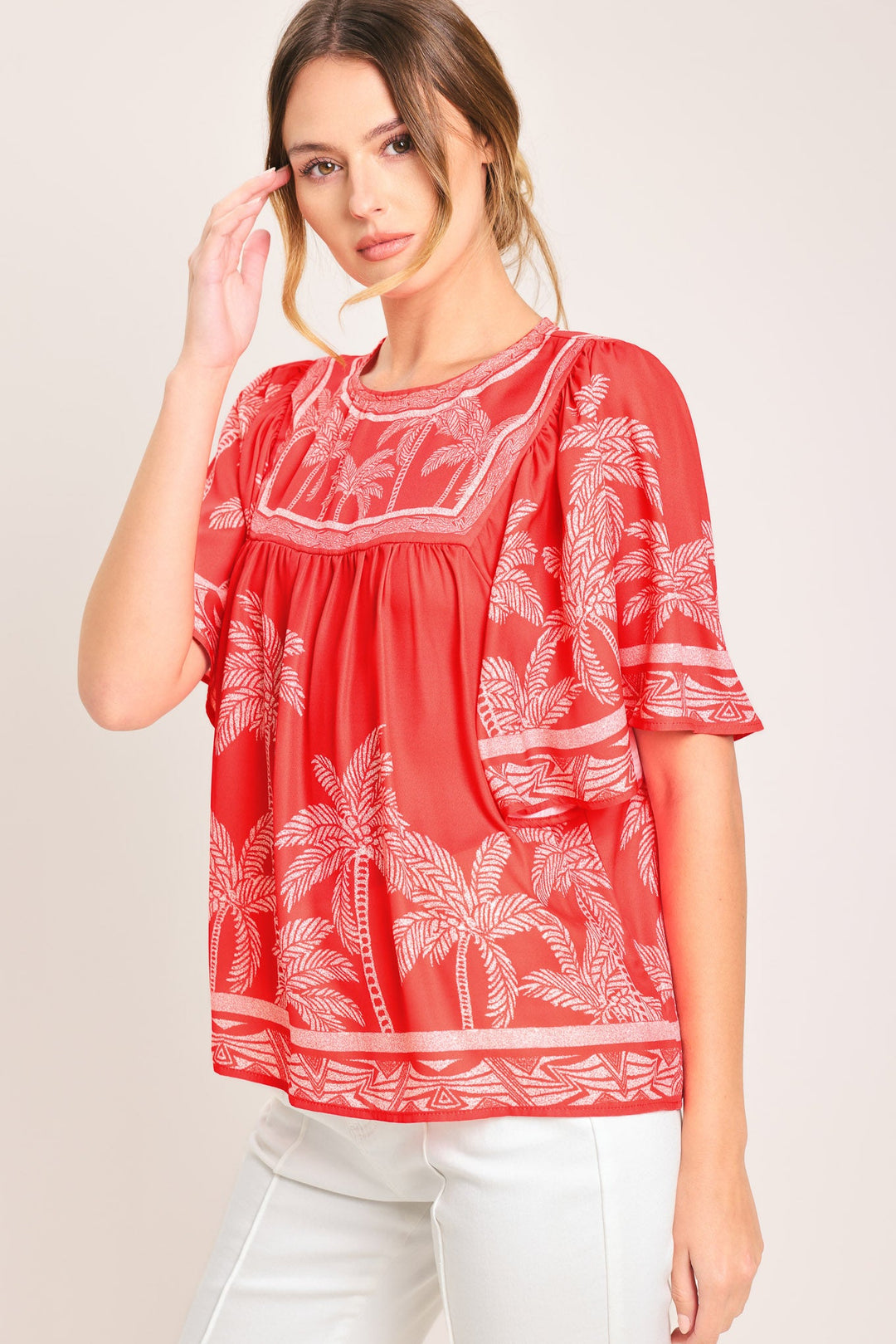 BREEZE STORY WOVEN TOP