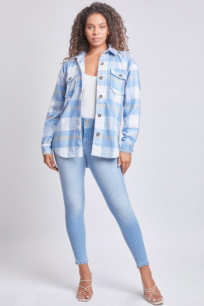 Women's Oversized Plaid Flannel Shacket