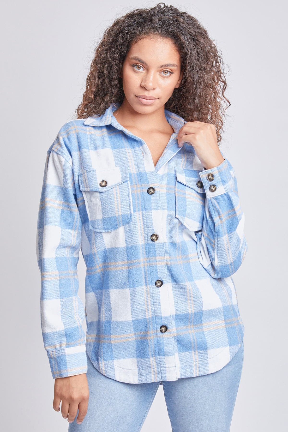 Women's Oversized Plaid Flannel Shacket