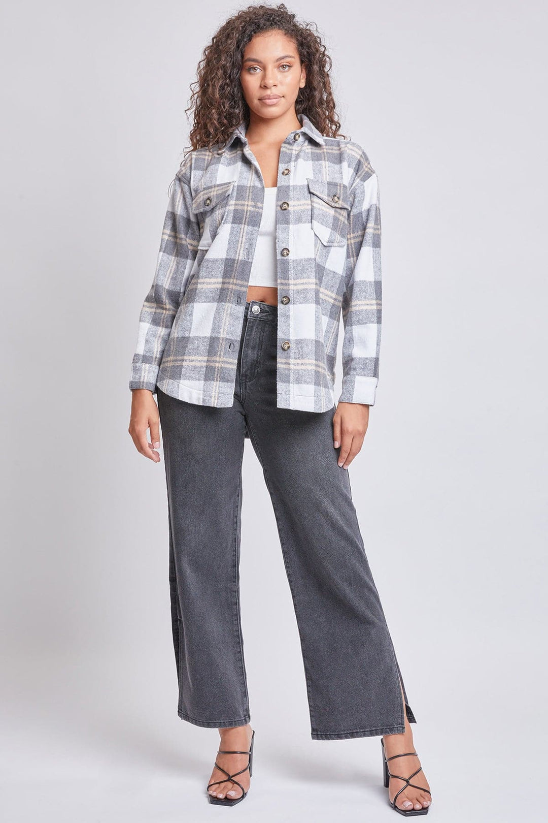 Women's Oversized Plaid Flannel Shacket