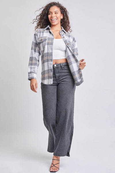 Women's Oversized Plaid Flannel Shacket