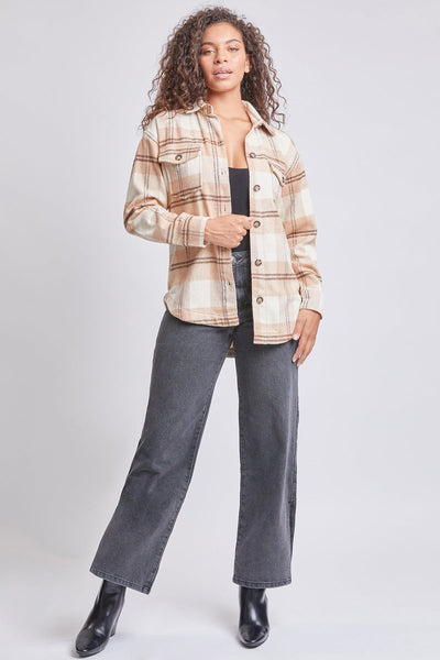 Women's Oversized Plaid Flannel Shacket