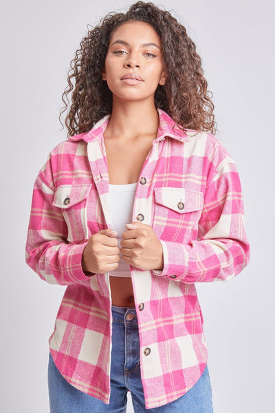 Women's Oversized Plaid Flannel Shacket